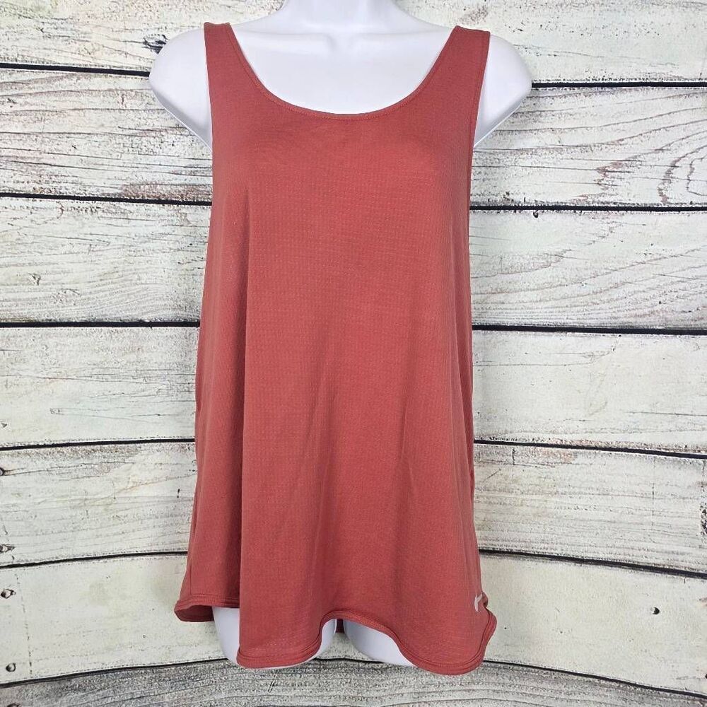 Nike M Rust Orange Dri-FIT Racerback Tank - Picture 3 of 8